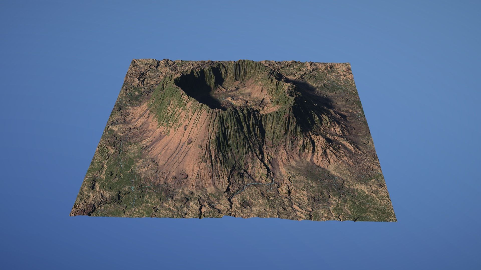 Landscape Environment Volcano Snow 23 Low-poly 3D model_24