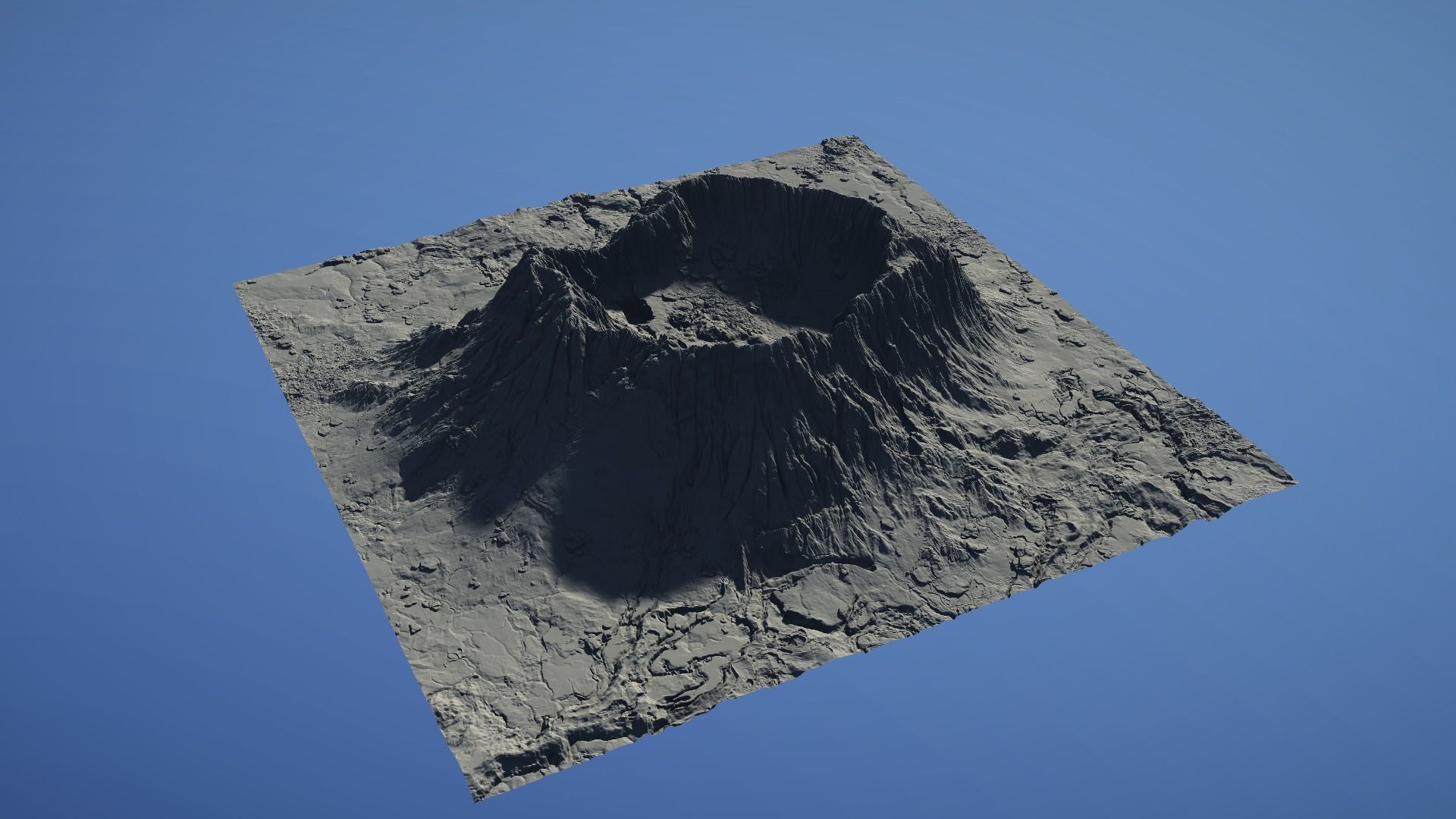 Landscape Environment Volcano Snow 23 Low-poly 3D model_23