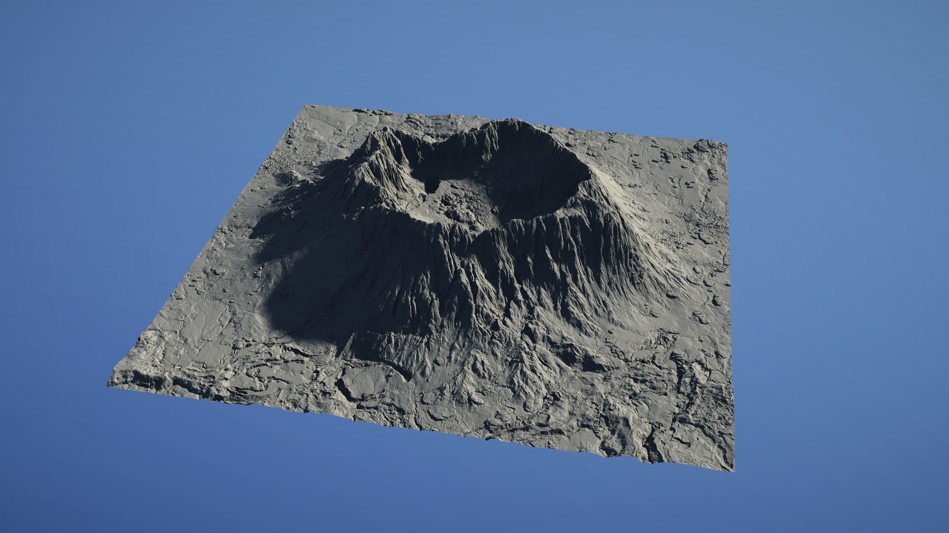 Landscape Environment Volcano Snow 23 Low-poly 3D model_26