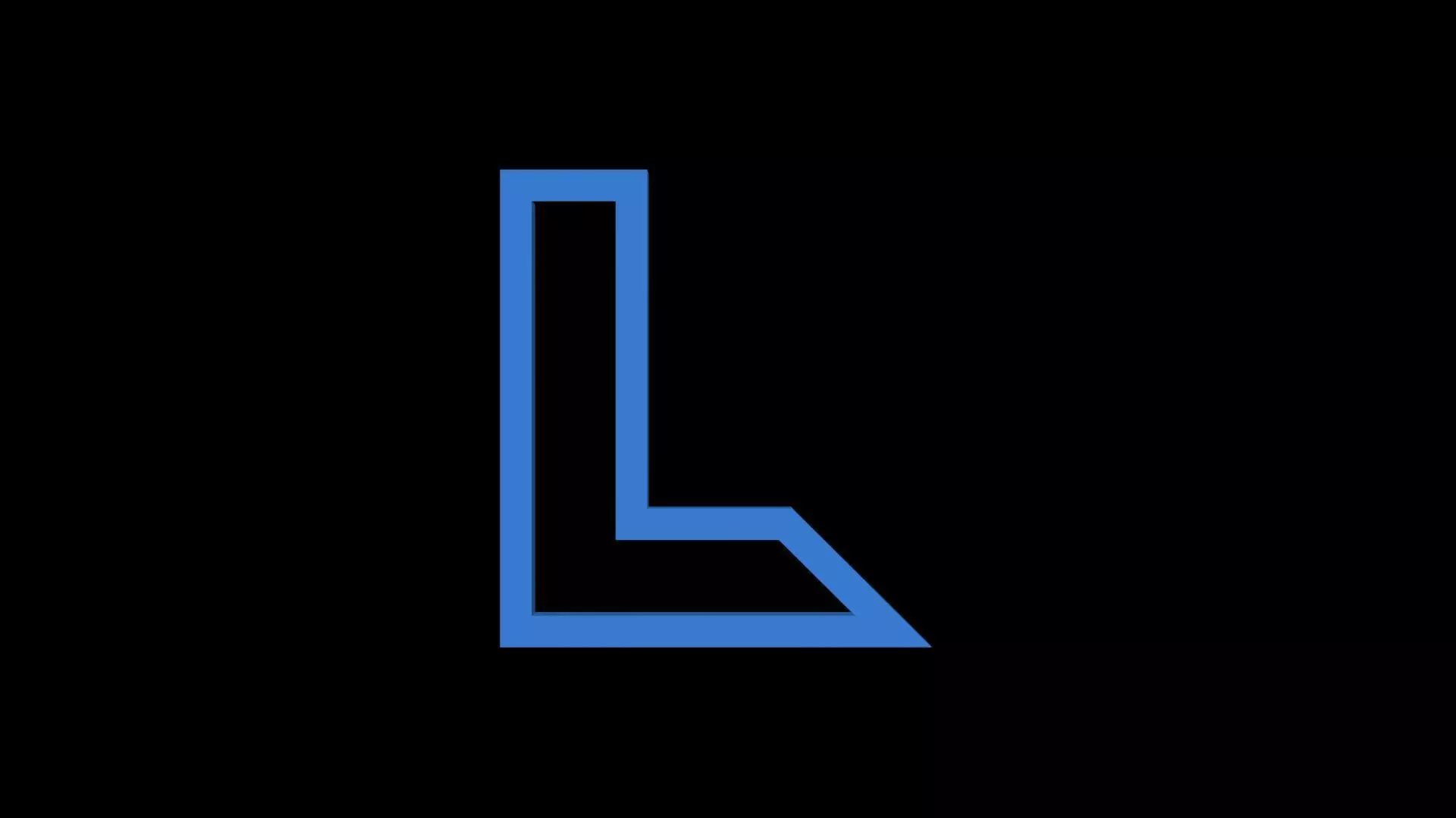 FONTIRON-012 L letter Free low-poly 3D model_0