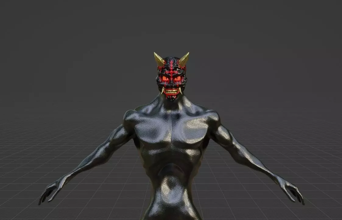 satan demon Free 3D model_0