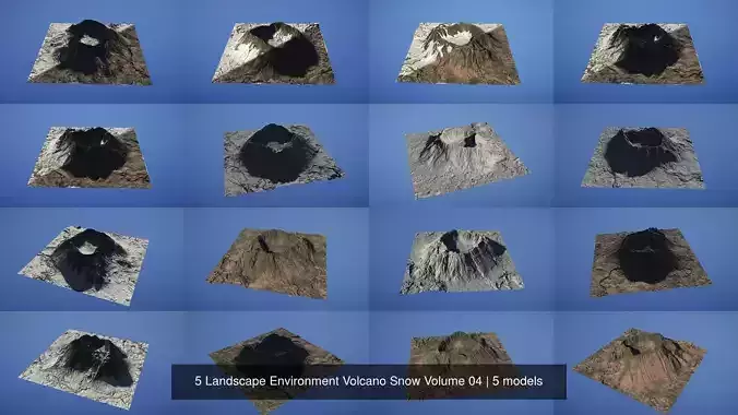5 Landscape Environment Volcano Snow Volume 04