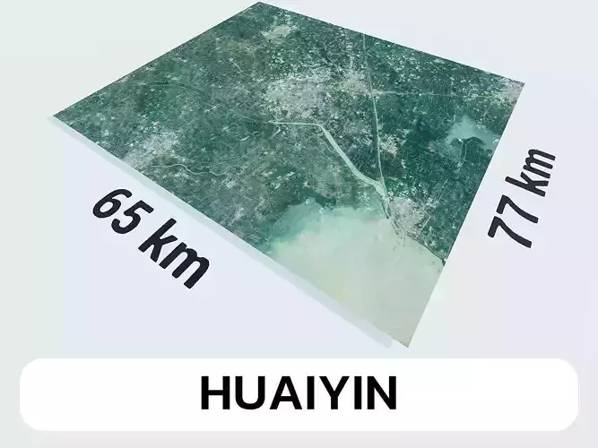 Huaiyin China City Landscape 3D Model