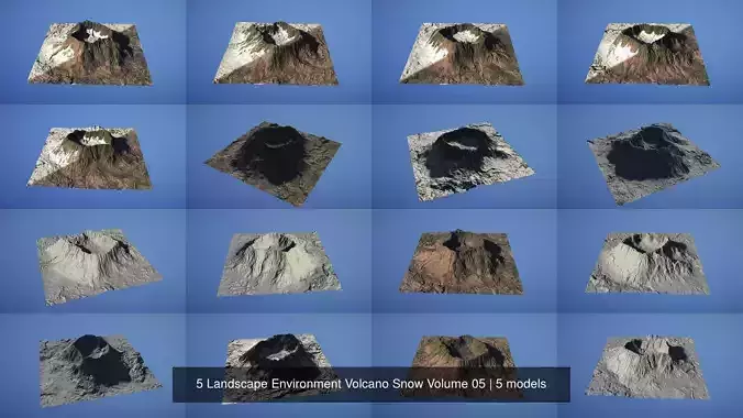 5 Landscape Environment Volcano Snow Volume 05