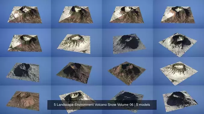 5 Landscape Environment Volcano Snow Volume 06
