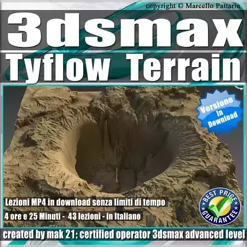 Tyflow Terrain in 3ds max e non solo 3D model