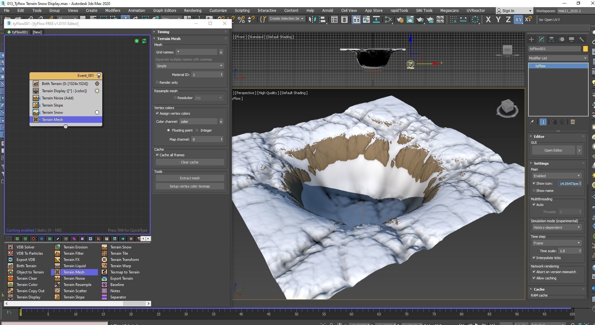 Tyflow Terrain in 3ds max e non solo 3D model_5