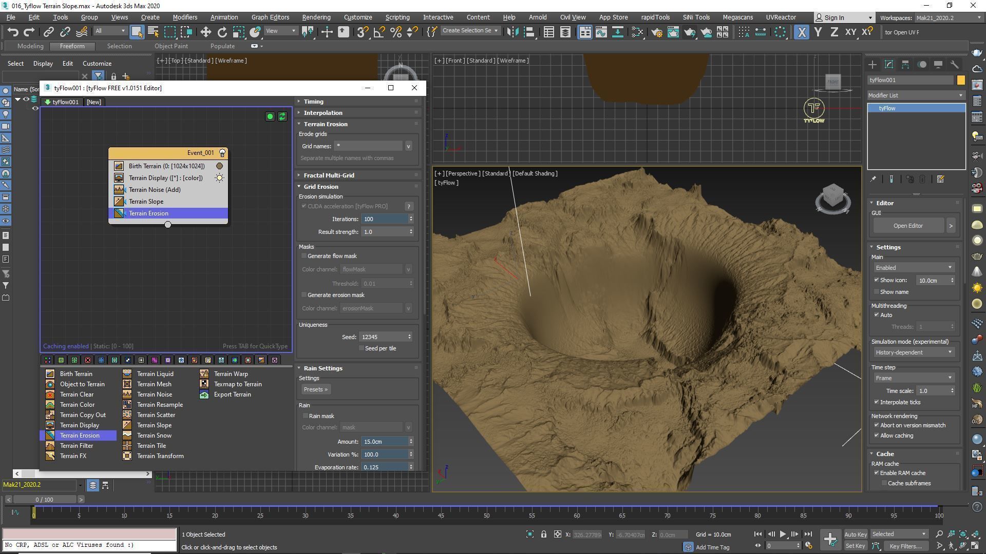 Tyflow Terrain in 3ds max e non solo 3D model_8