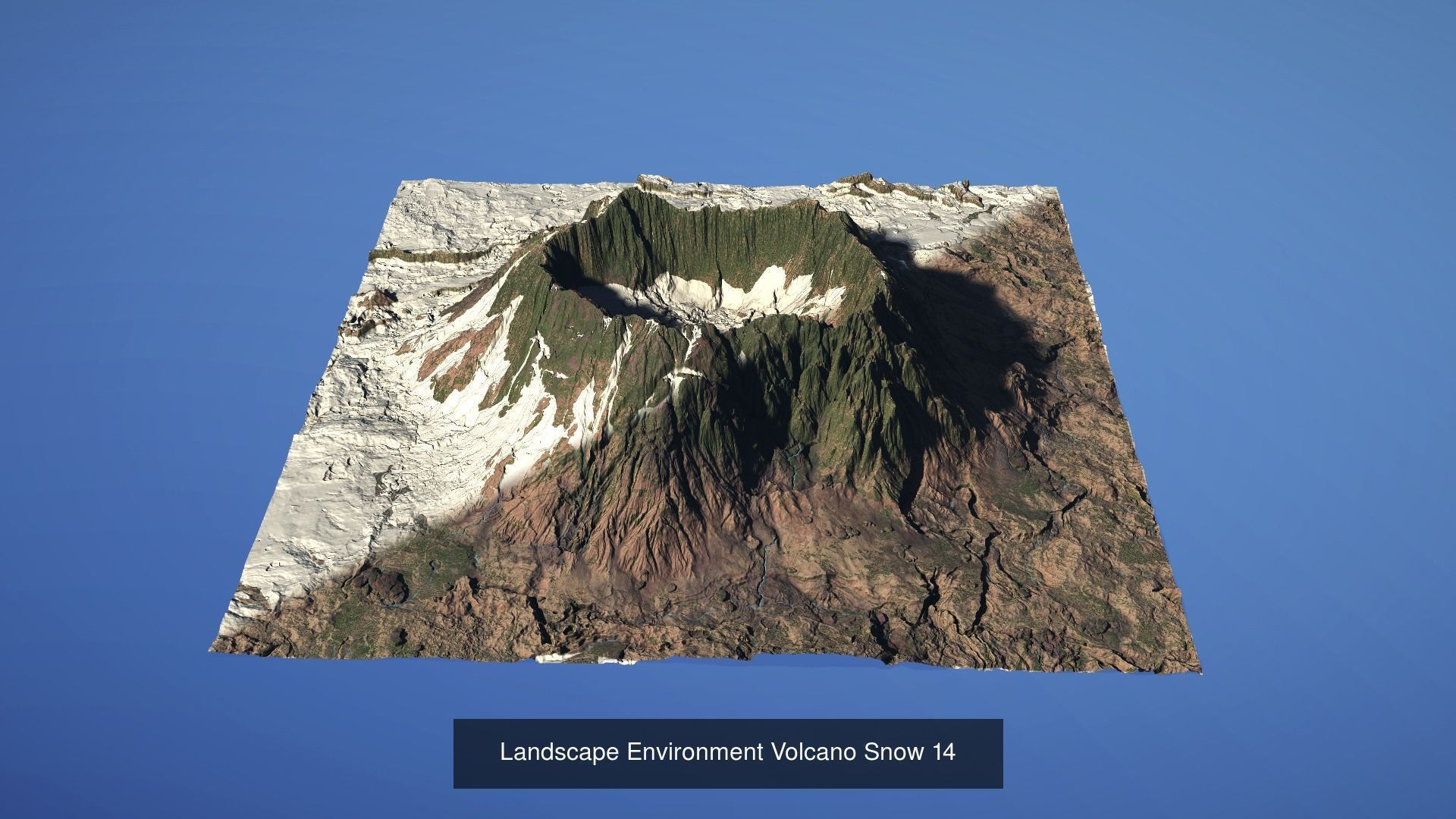 10 Landscape Environment Volcano Snow Pack 02 3D Model Collection_4