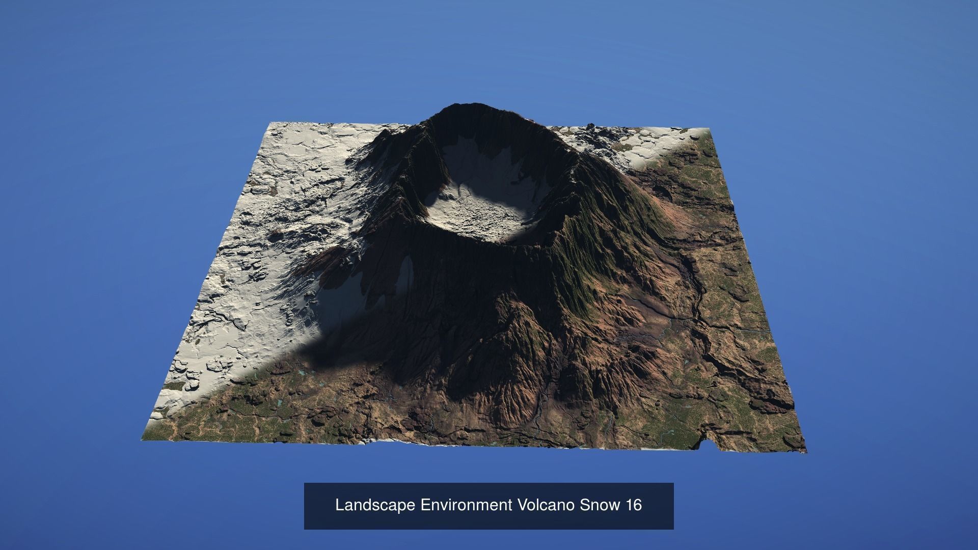 10 Landscape Environment Volcano Snow Pack 02 3D Model Collection_6