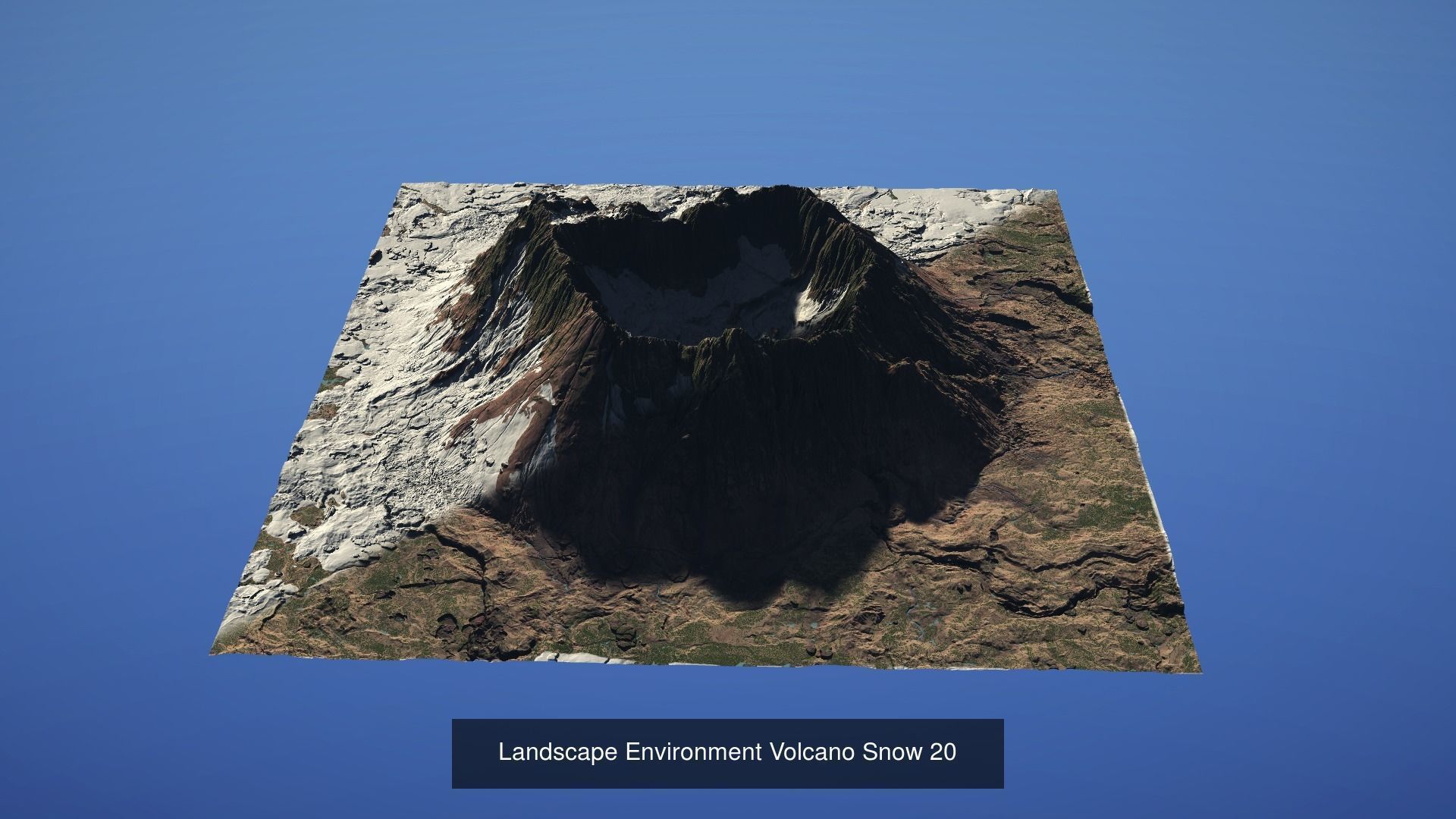 10 Landscape Environment Volcano Snow Pack 02 3D Model Collection_10