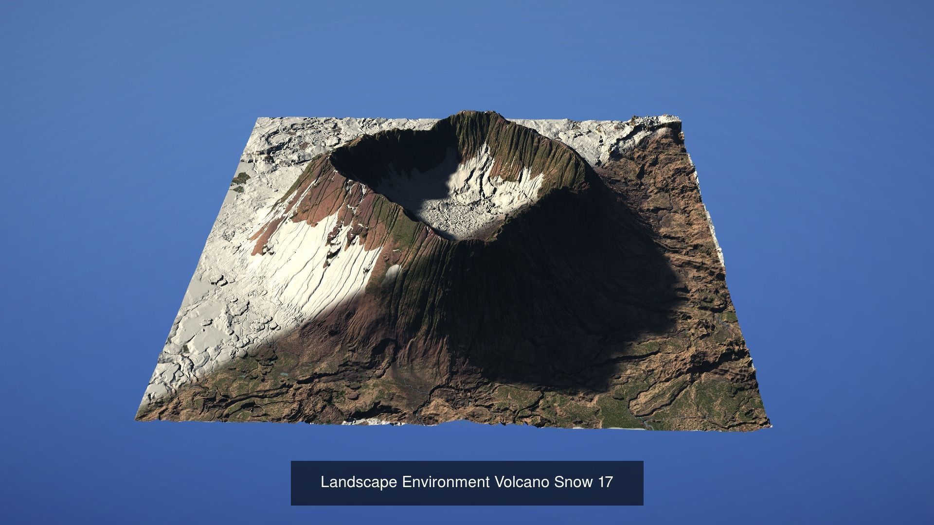 10 Landscape Environment Volcano Snow Pack 02 3D Model Collection_7