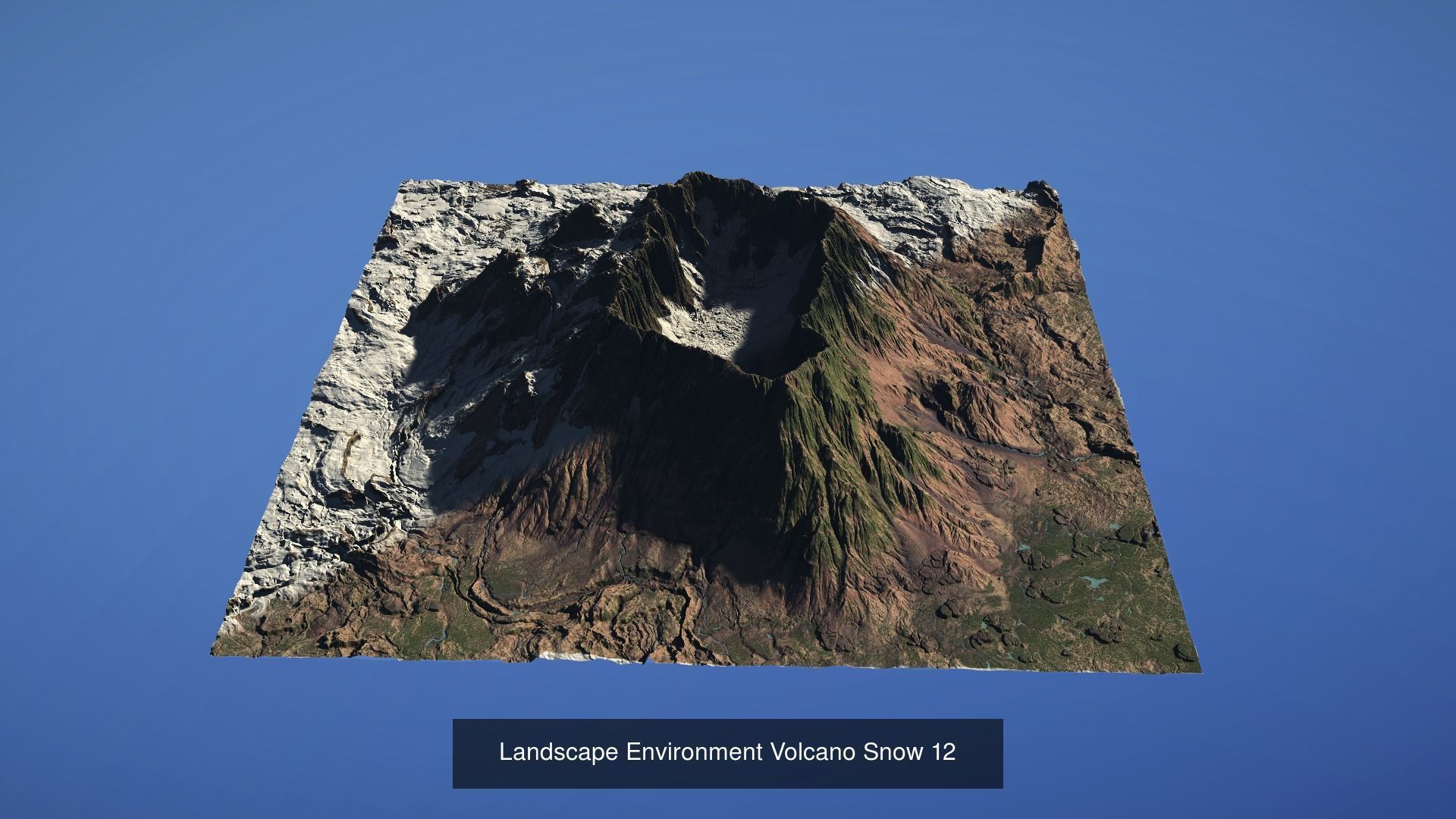 10 Landscape Environment Volcano Snow Pack 02 3D Model Collection_2