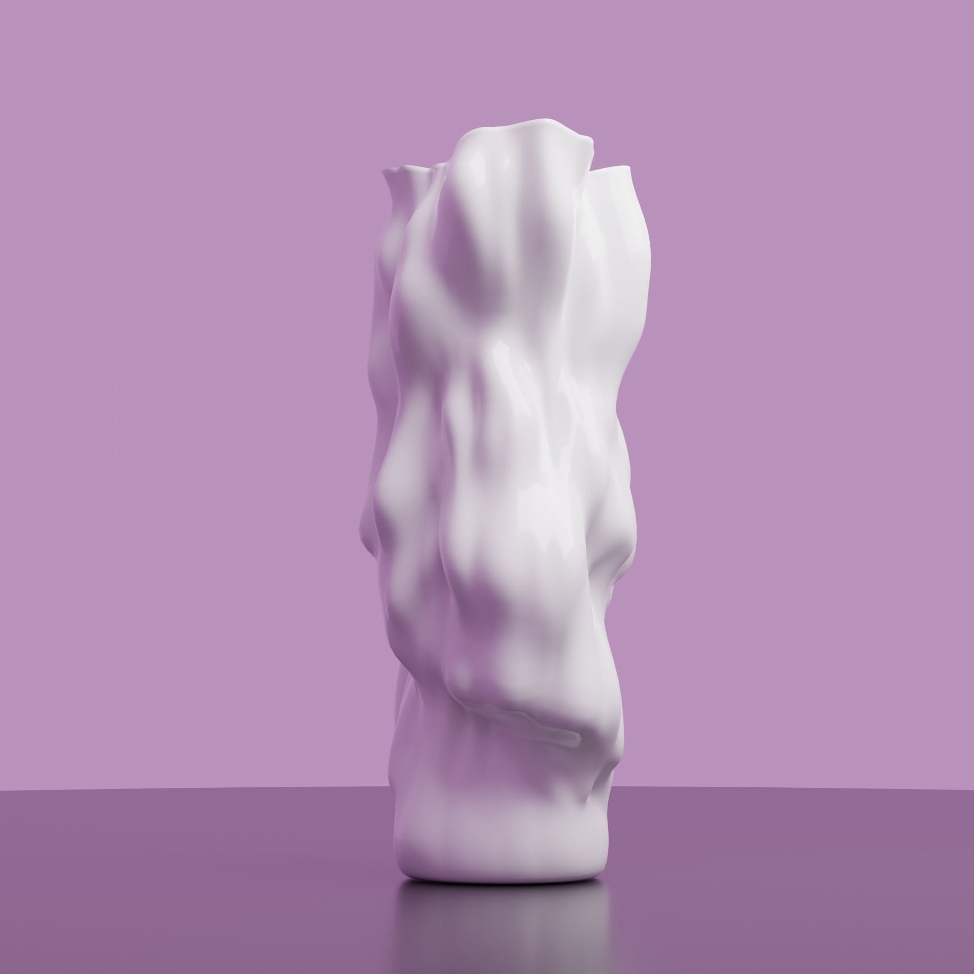 Abstract Vase 01 Low-poly 3D model_2