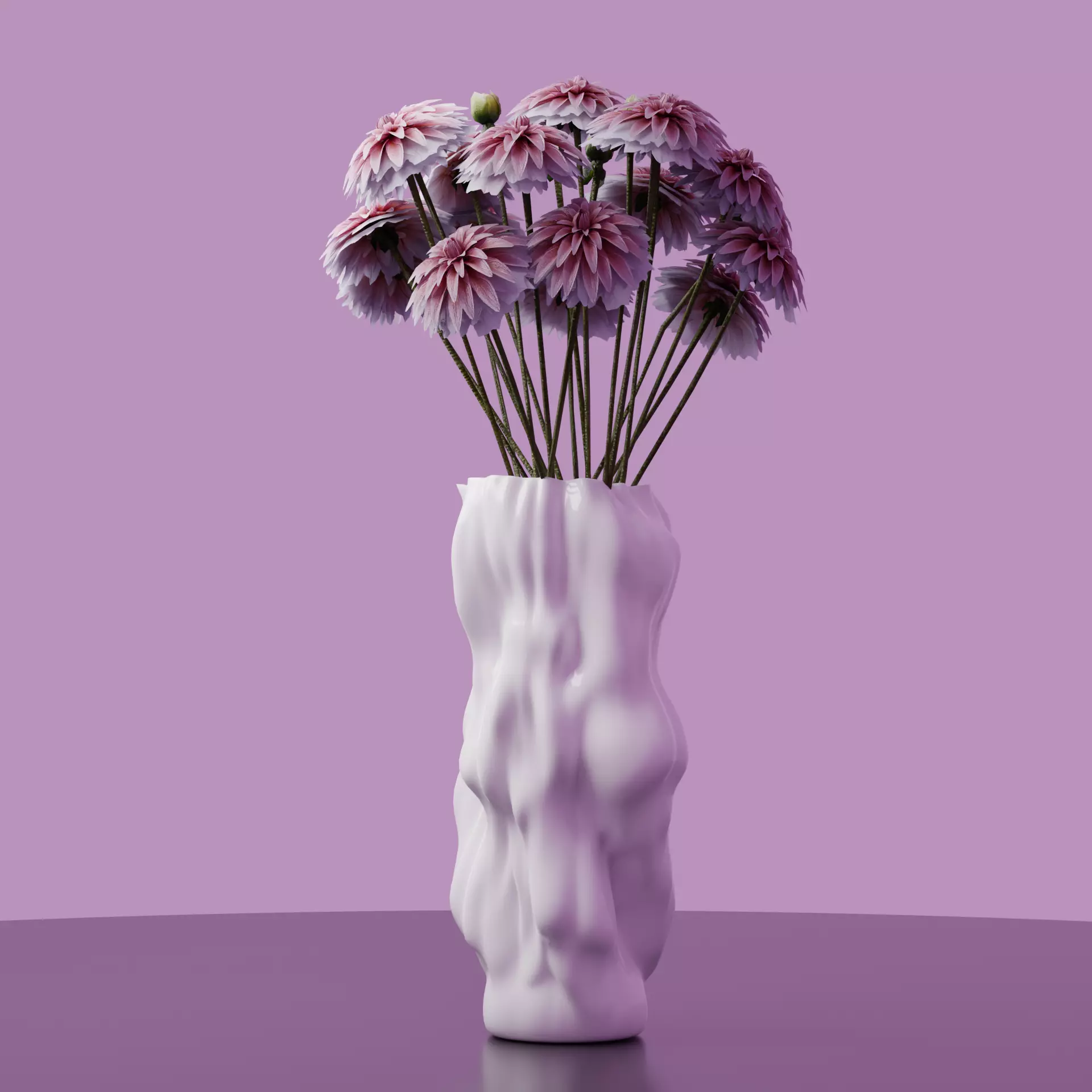 Abstract Vase 01 Low-poly 3D model_0