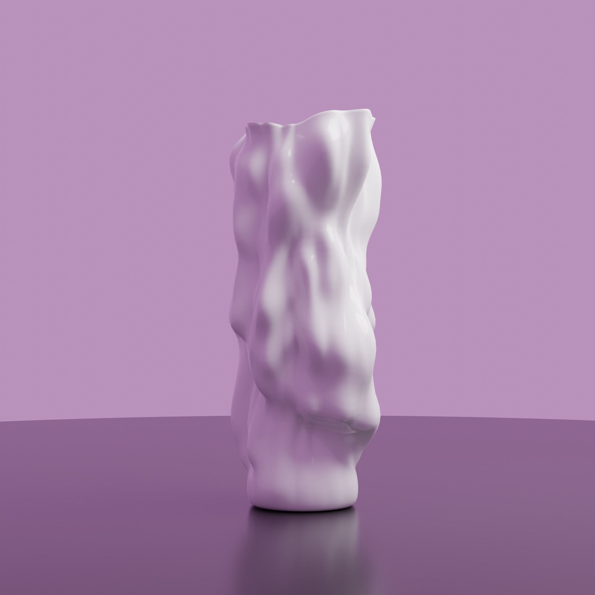 Abstract Vase 01 Low-poly 3D model_4
