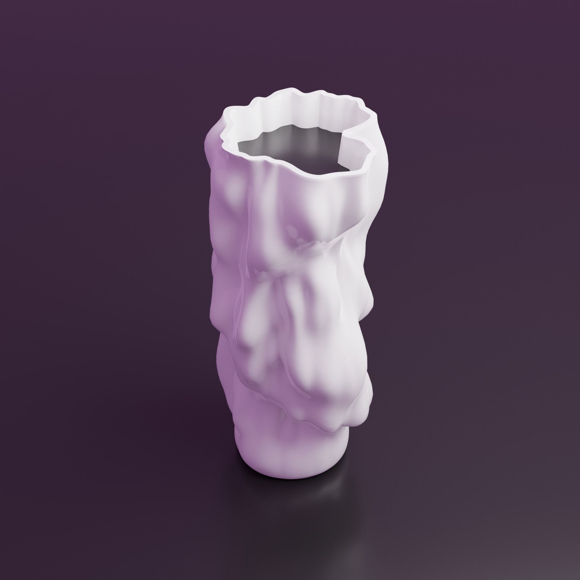 Abstract Vase 01 Low-poly 3D model_8