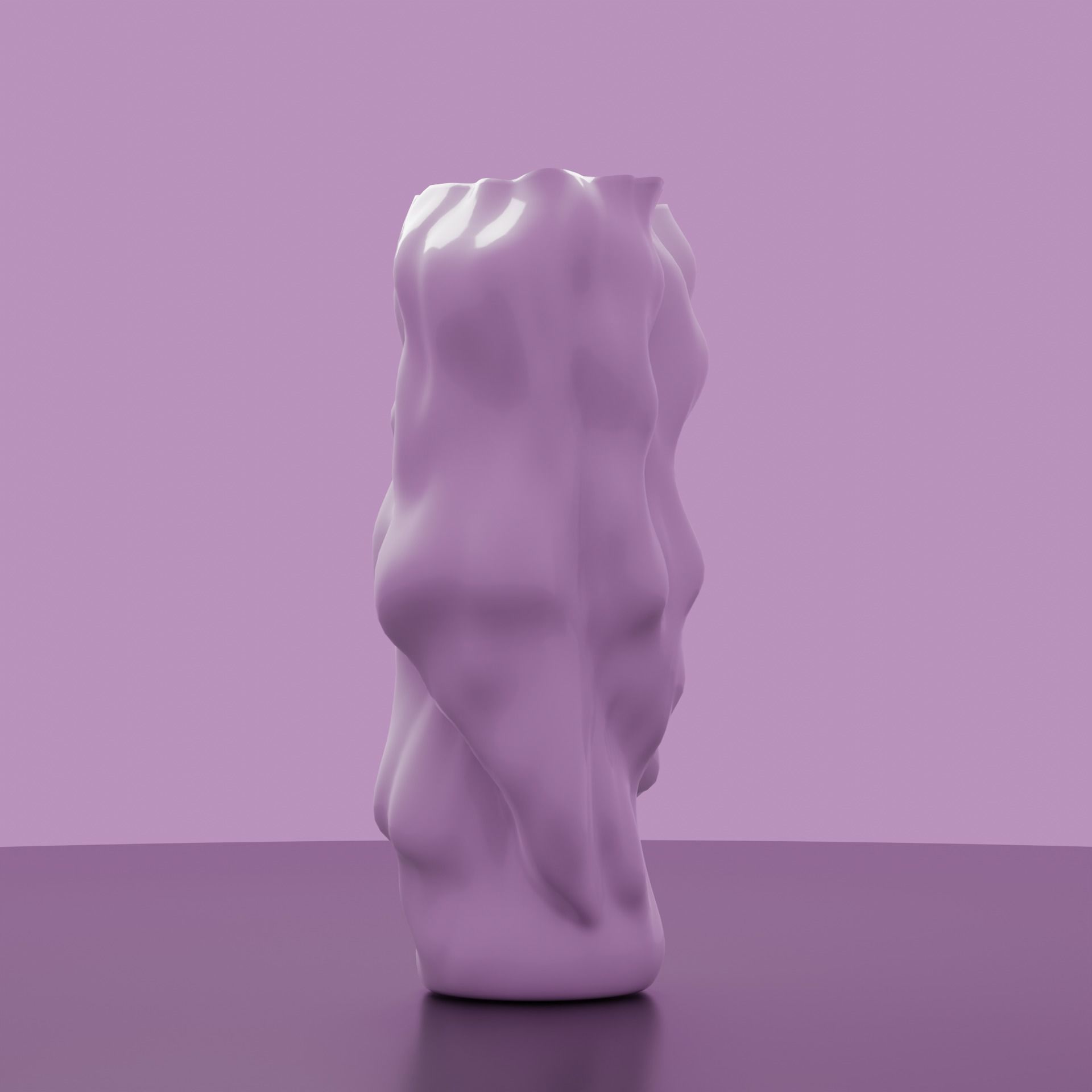 Abstract Vase 01 Low-poly 3D model_5