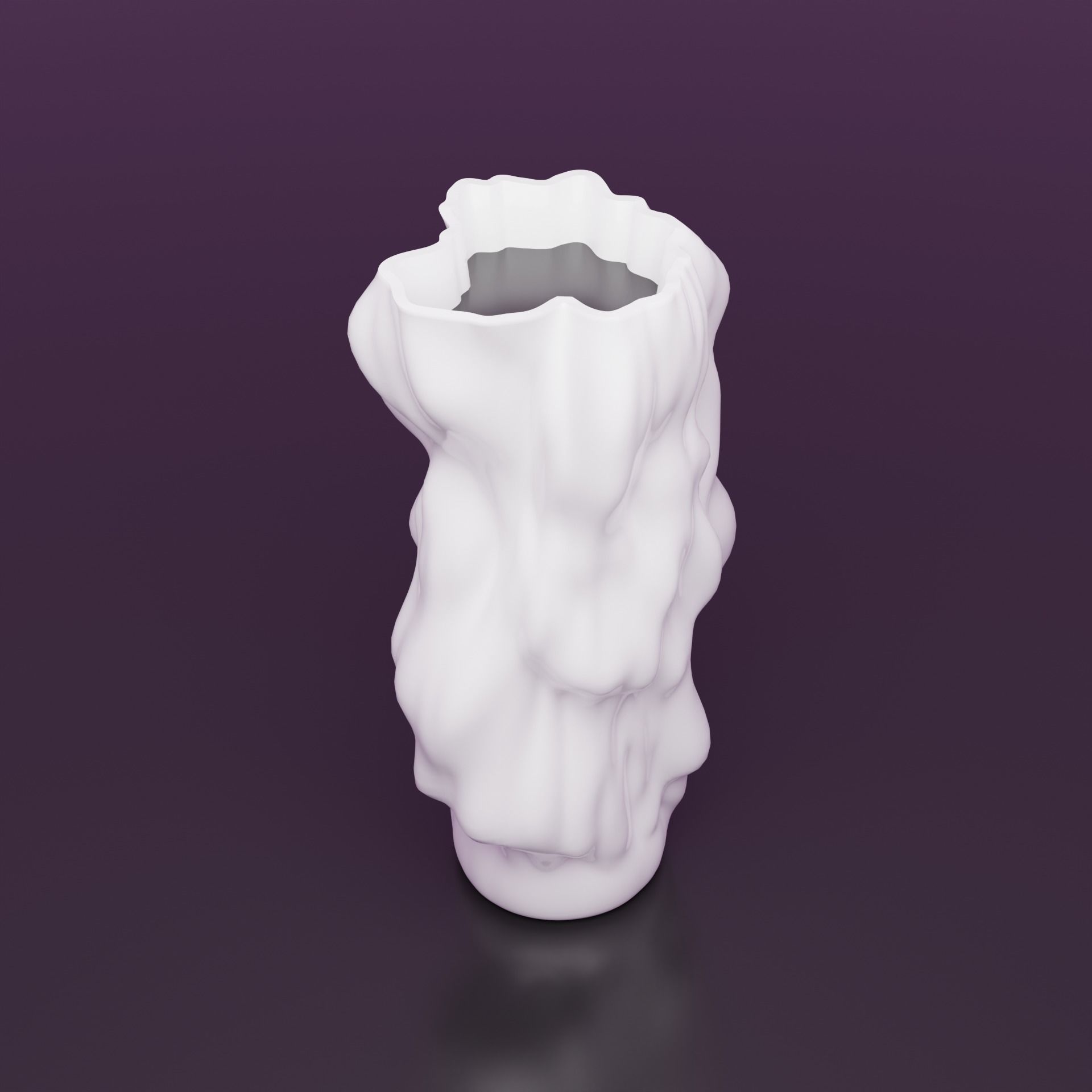 Abstract Vase 01 Low-poly 3D model_9