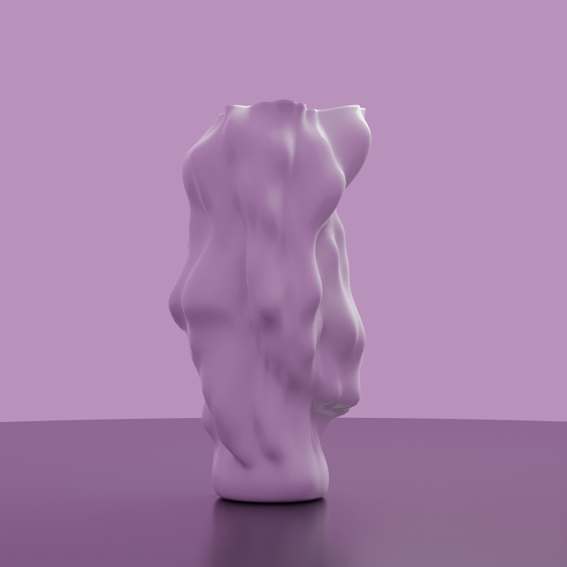 Abstract Vase 01 Low-poly 3D model_10