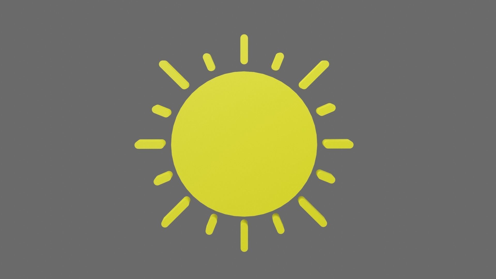 Weather Icon Pack Low-poly 3D model_8