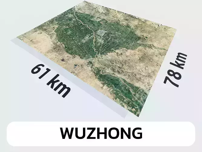 Wuzhong China City Landscape 3D Model