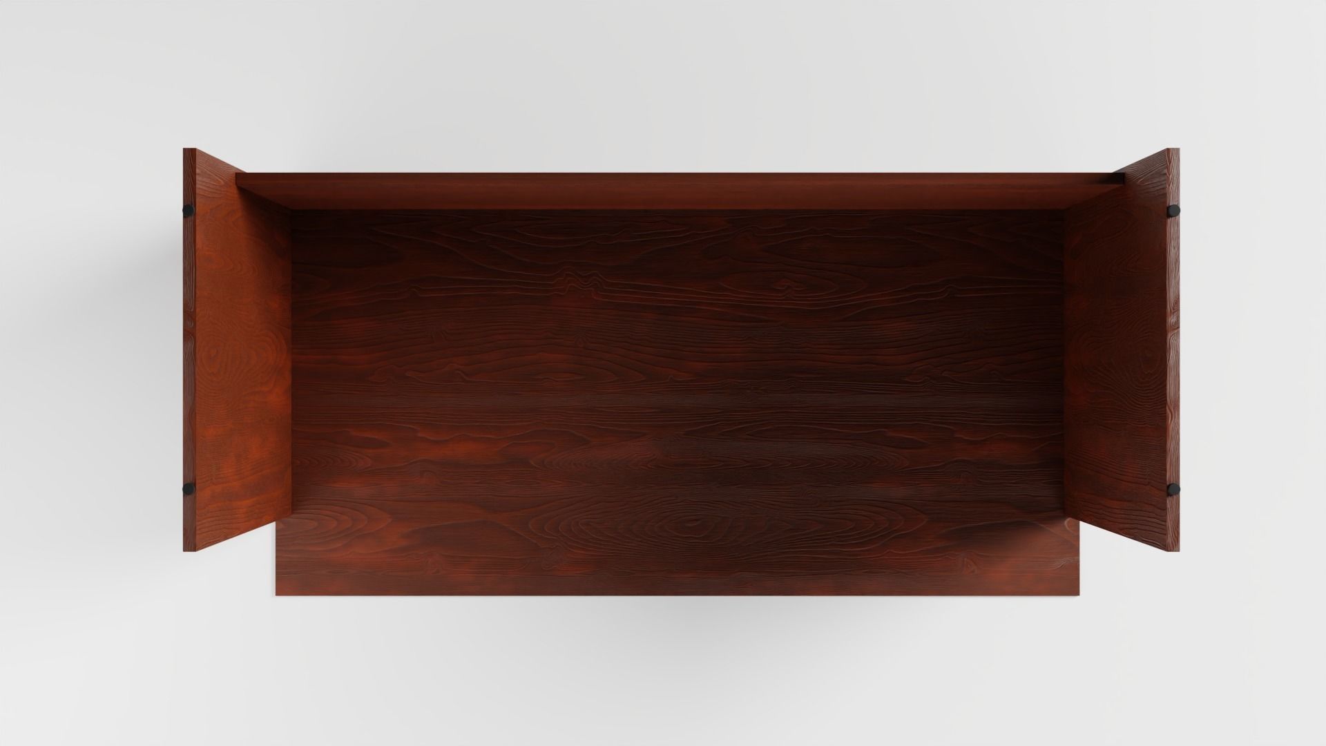 Wood Desk Unit 3D model_5