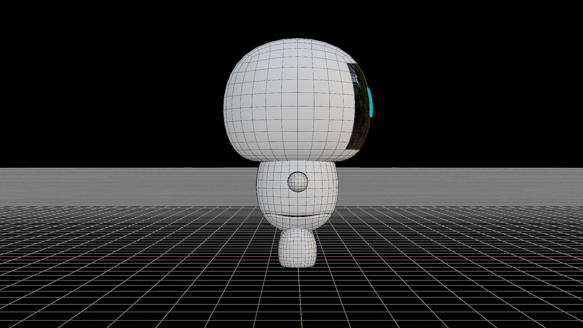 Mono - Cute Robot character Low-poly 3D model_5