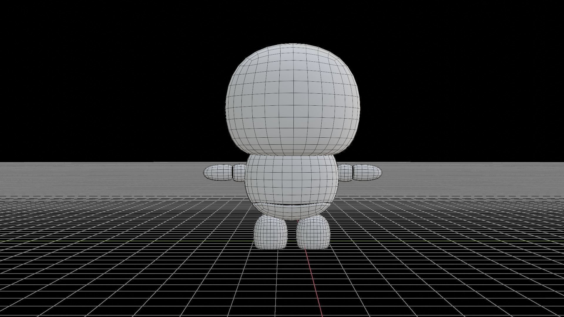 Mono - Cute Robot character Low-poly 3D model_4