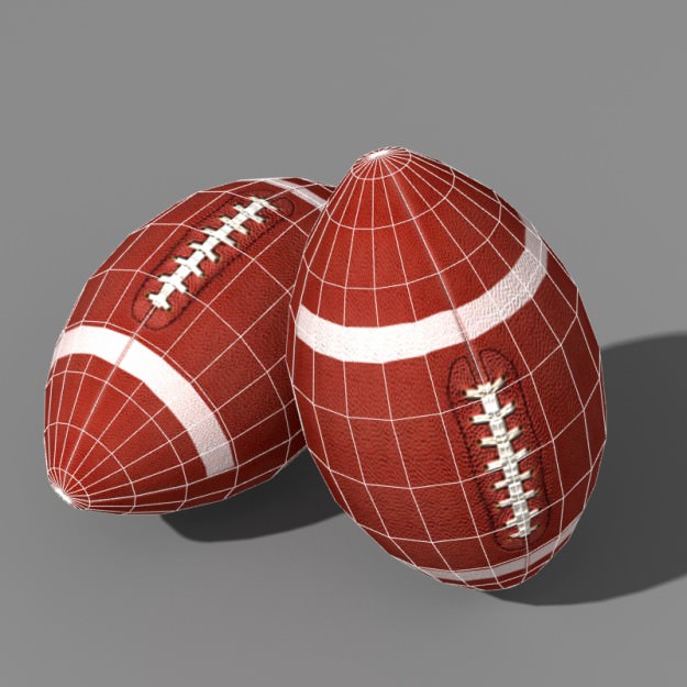Football Player Low-poly 3D model_7