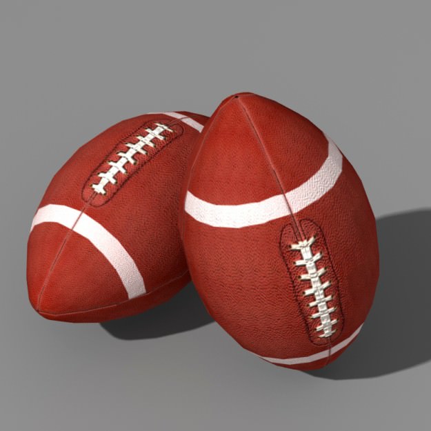 Football Player Low-poly 3D model_6