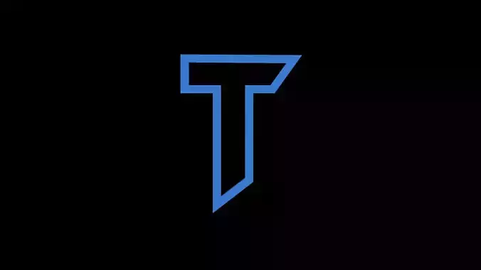 FONTIRON-020 T letter Free low-poly 3D model