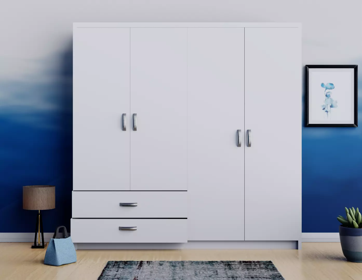 drawer wardrobe with drawers Free 3D model