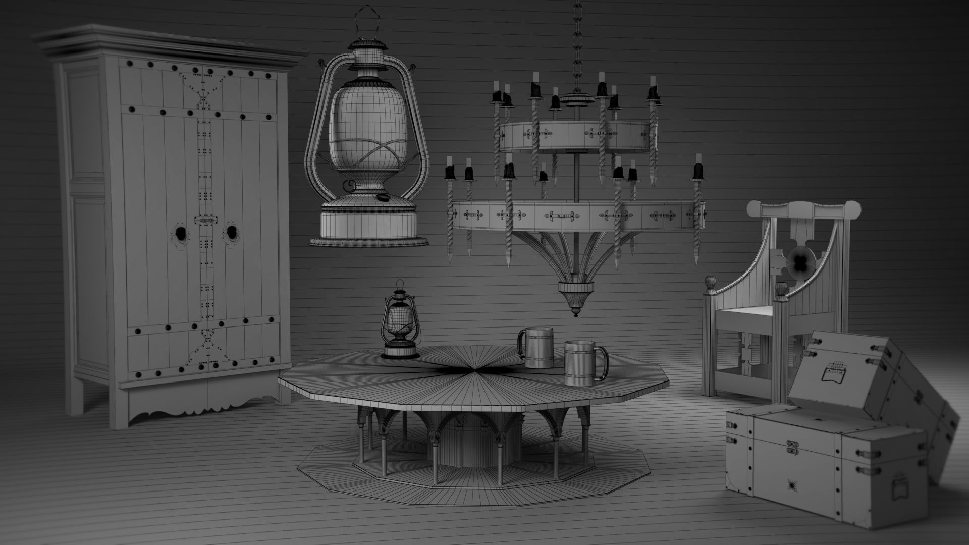 Medieval Collection01 Low-poly 3D model_14