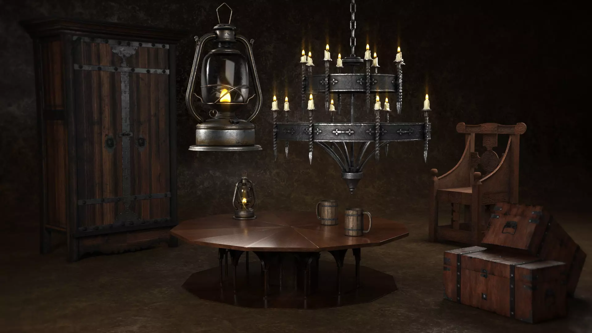 Medieval Collection01 Low-poly 3D model_0