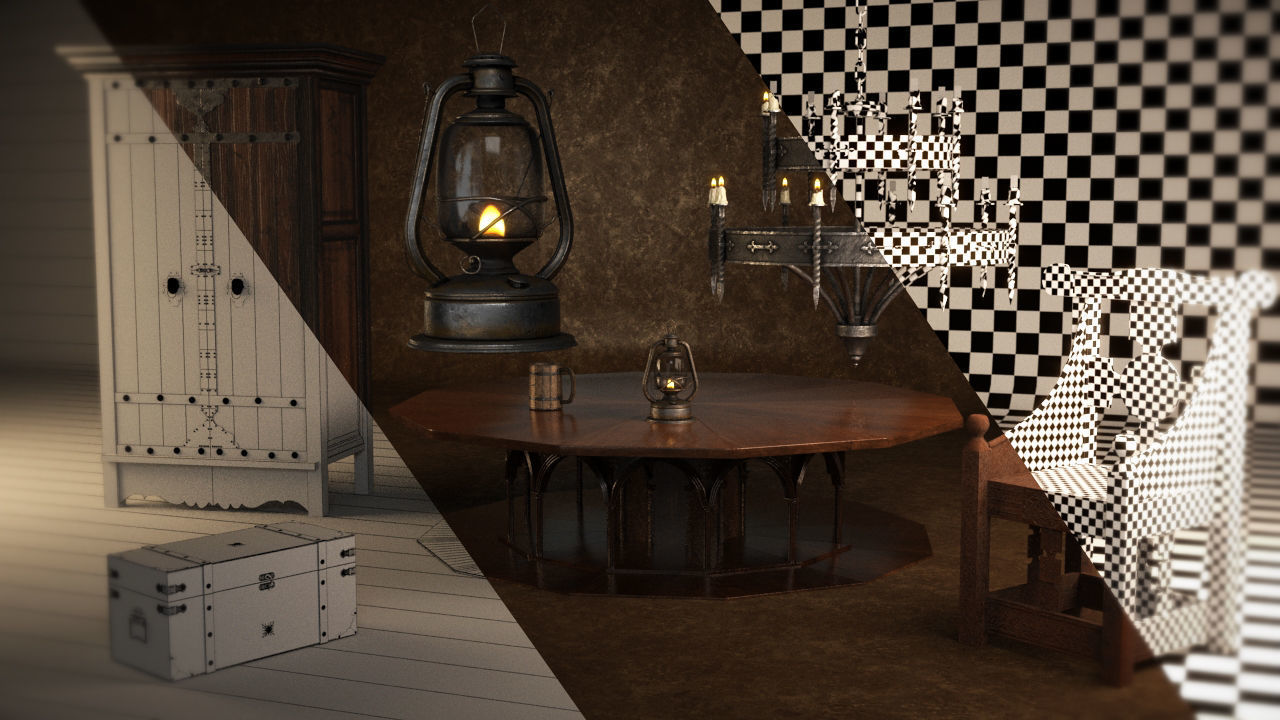 Medieval Collection01 Low-poly 3D model_12