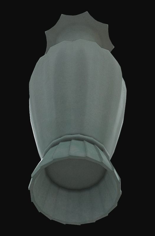 Korean Traditional Celadon Melon-shaped Bottle 01 Low-poly 3D model_5