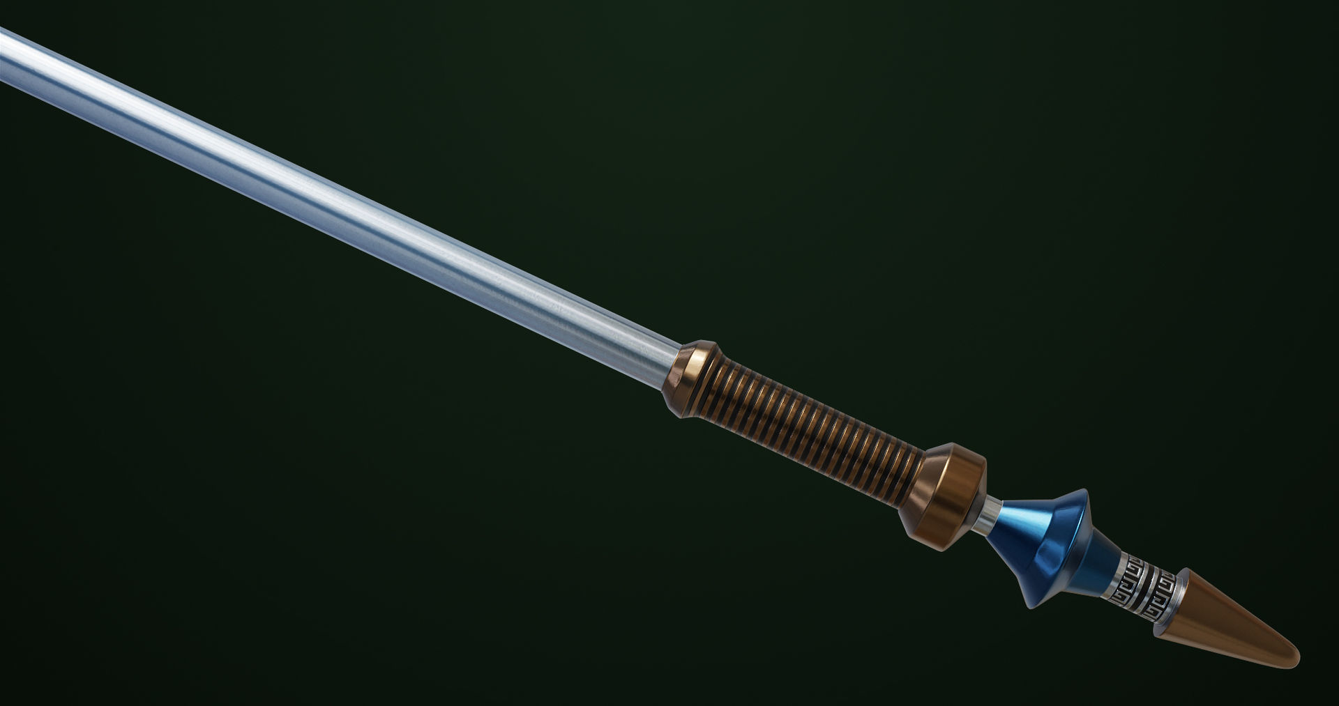 6 Fantasy Tridents All PBR Unity UE Textures Included 3D Model Collection_22