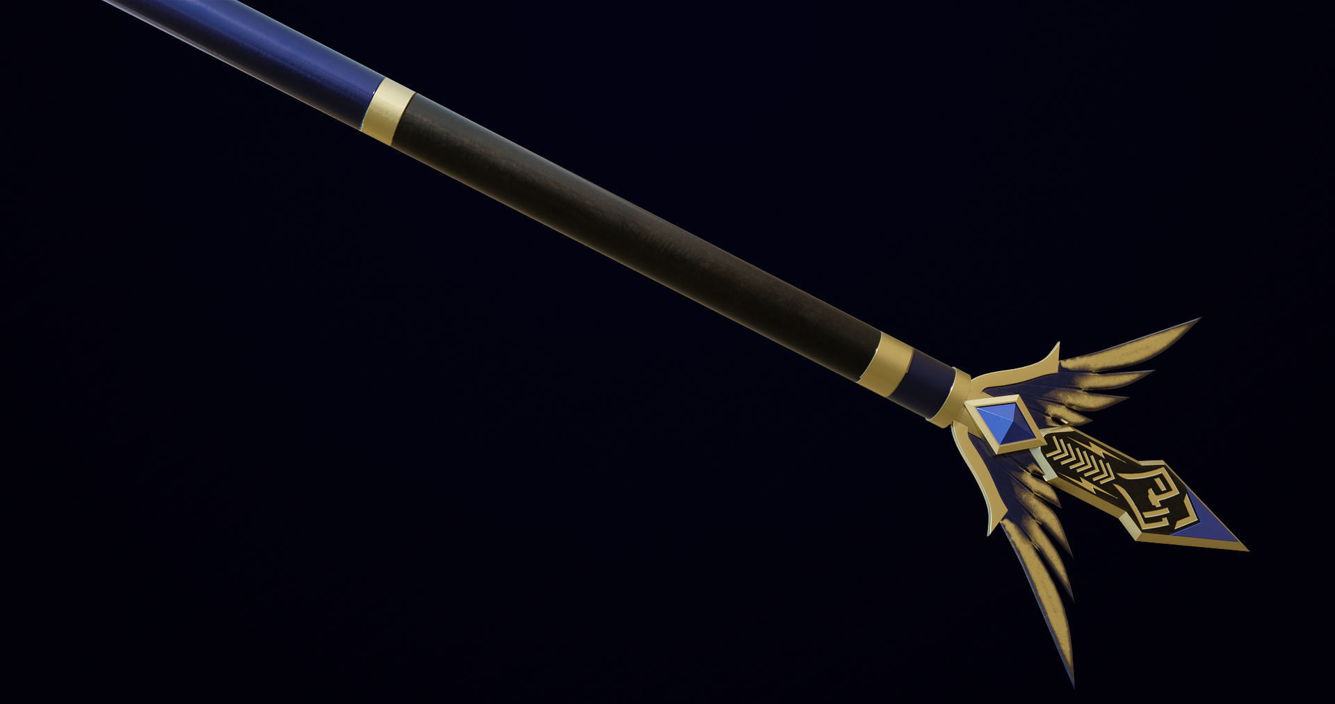 6 Fantasy Tridents All PBR Unity UE Textures Included 3D Model Collection_41