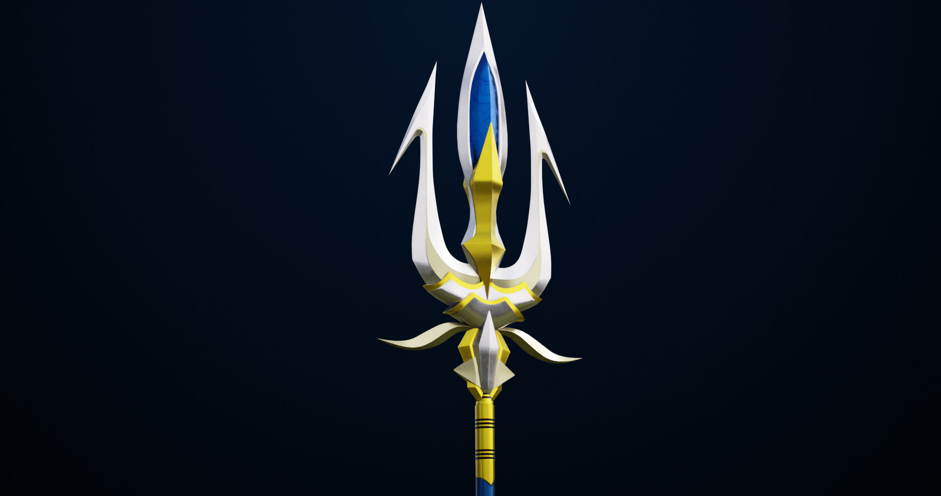 6 Fantasy Tridents All PBR Unity UE Textures Included 3D Model Collection_35