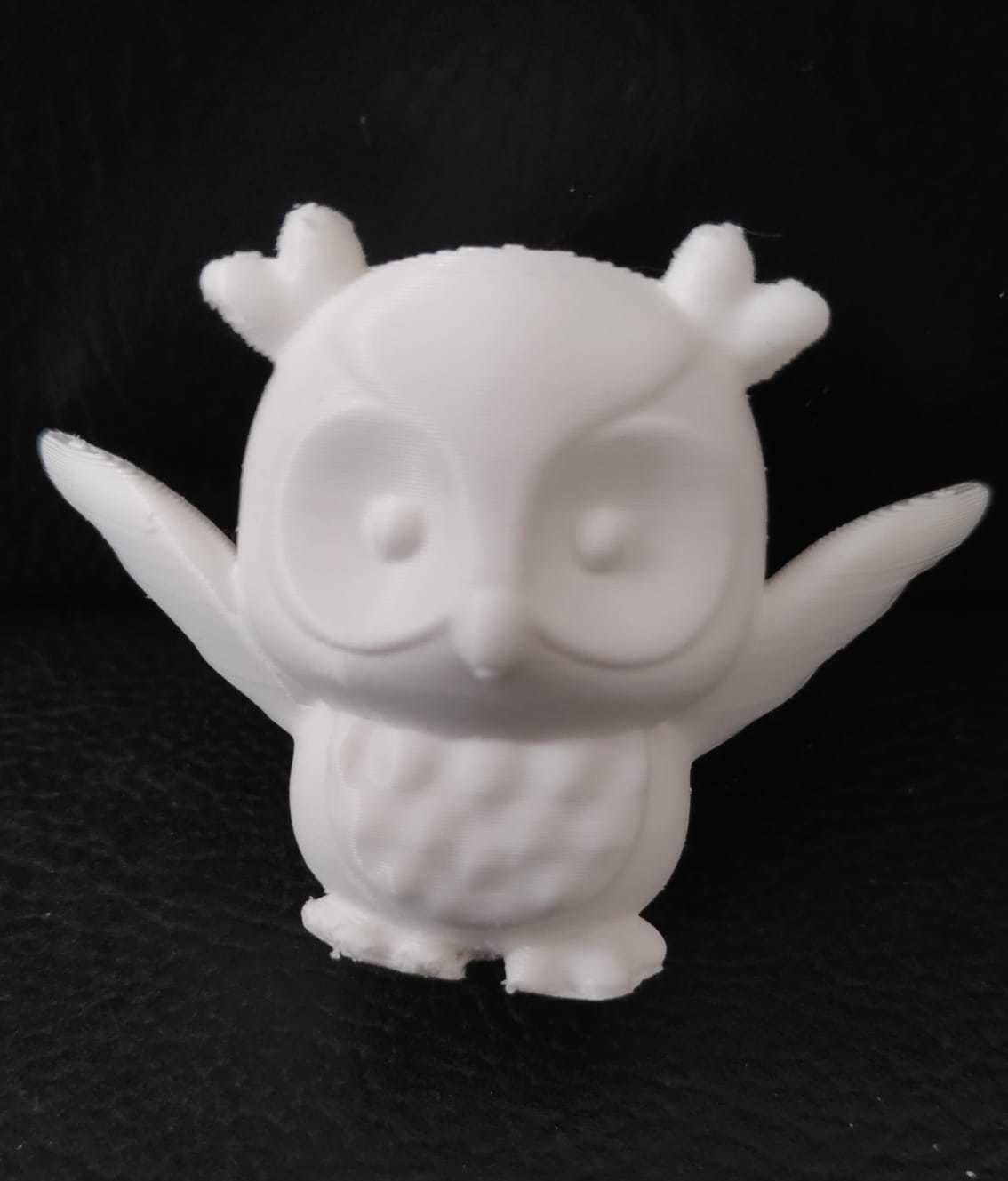 Owl Open Wings 3D print model_4