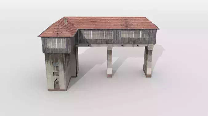 Old gantry signal tower