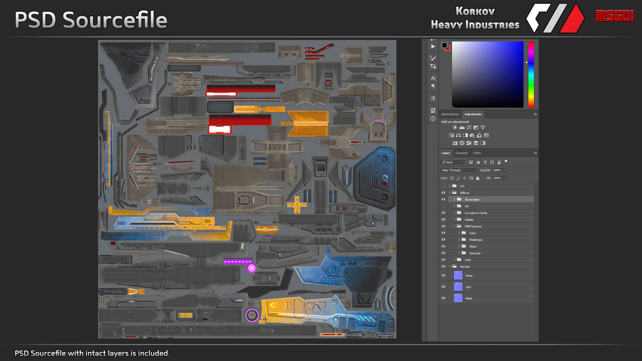 Spaceship Shadowspear Class Battlescruiser Low-poly 3D model_5