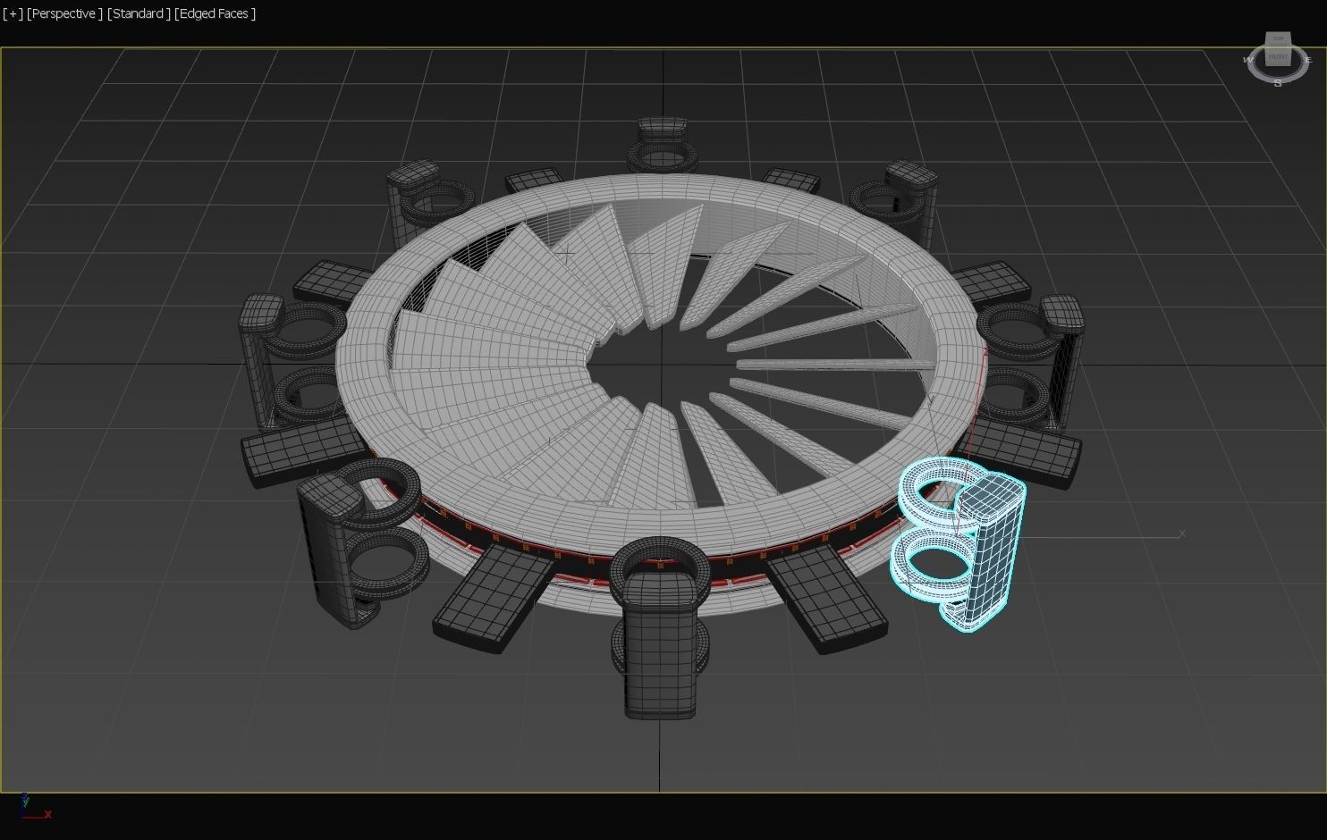 Modular - Rim Driven - Electric Thruster 01 - Concept 3D print model_5