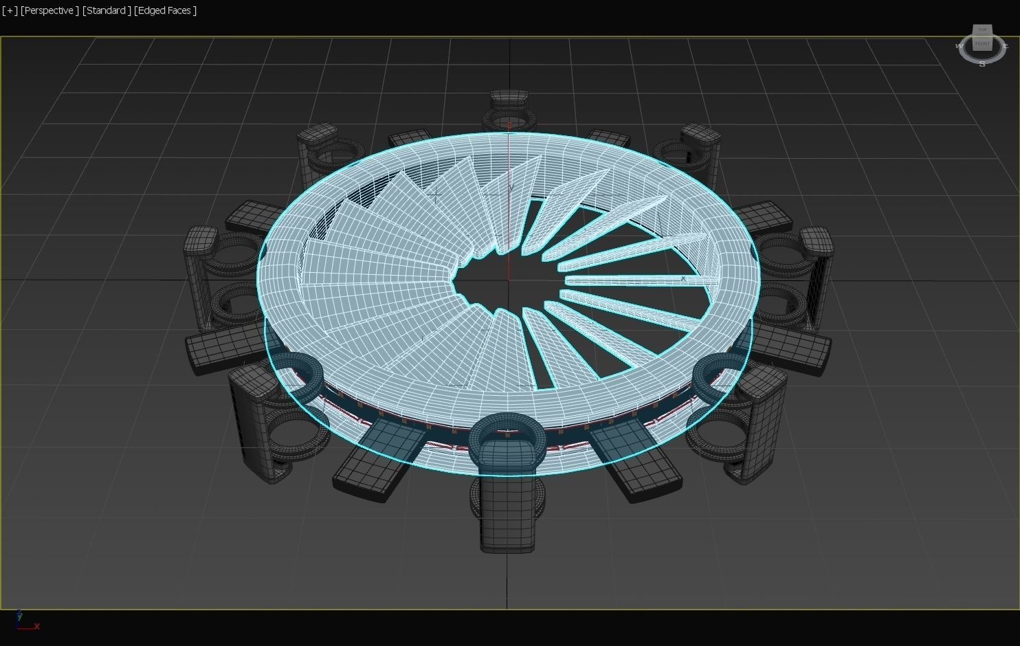 Modular - Rim Driven - Electric Thruster 01 - Concept 3D print model_7