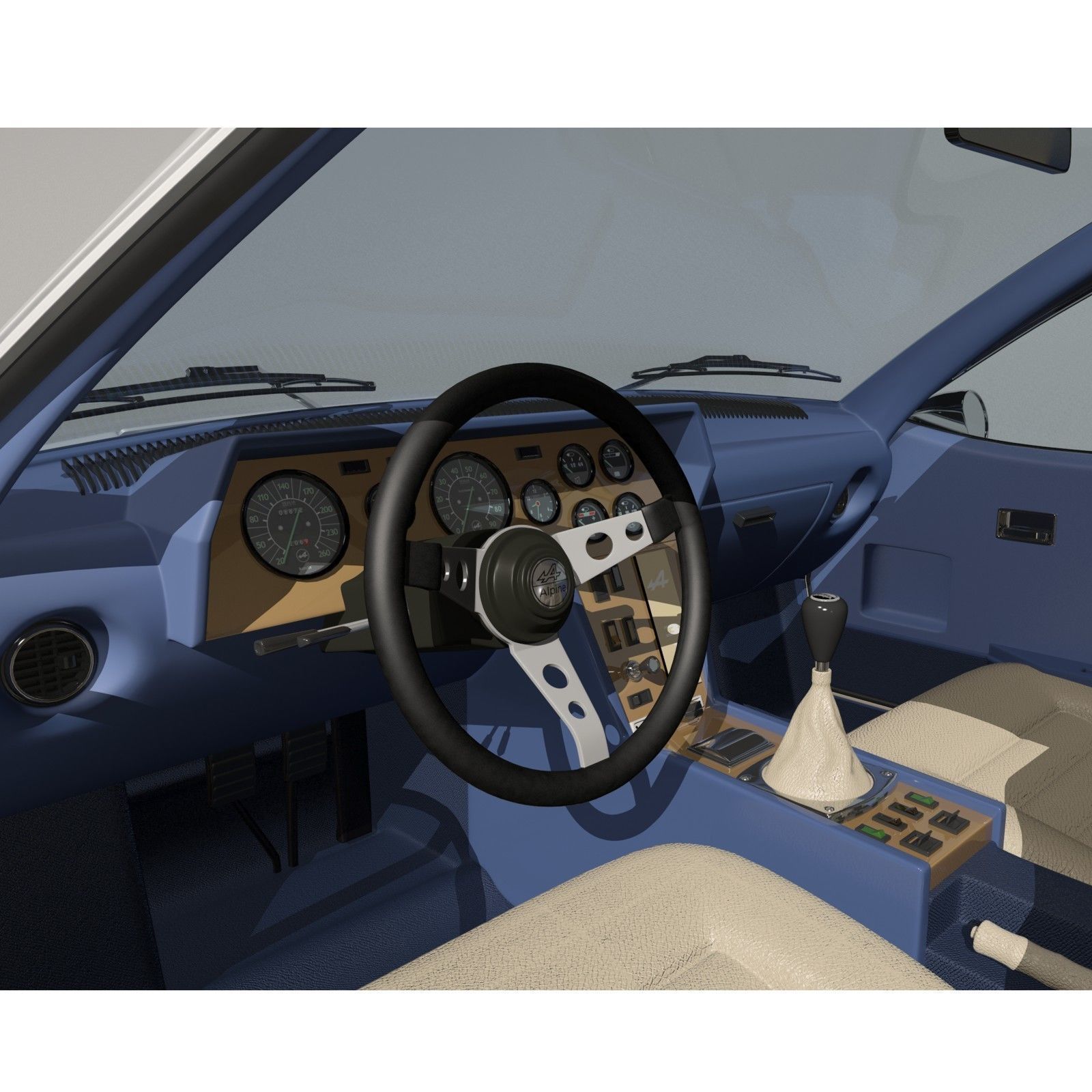 Renault Alpine A310 1600 3D model_7