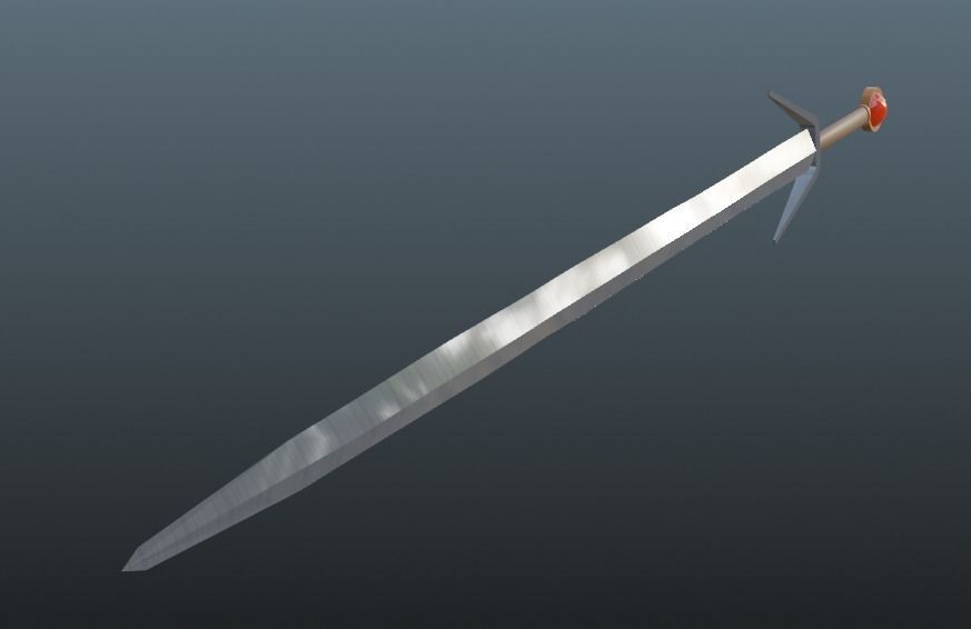 Forged in Battle Sword 3D model_3