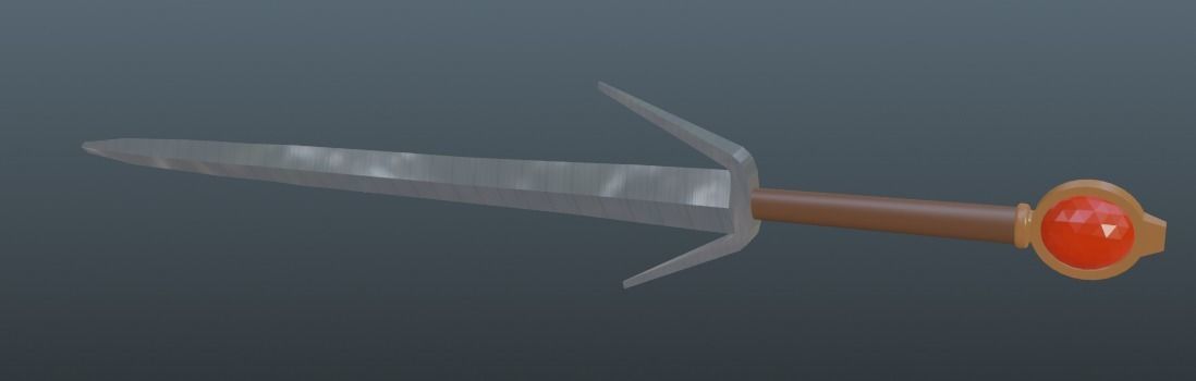 Forged in Battle Sword 3D model_2