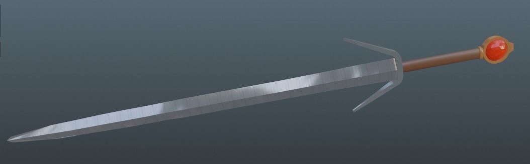 Forged in Battle Sword 3D model_1