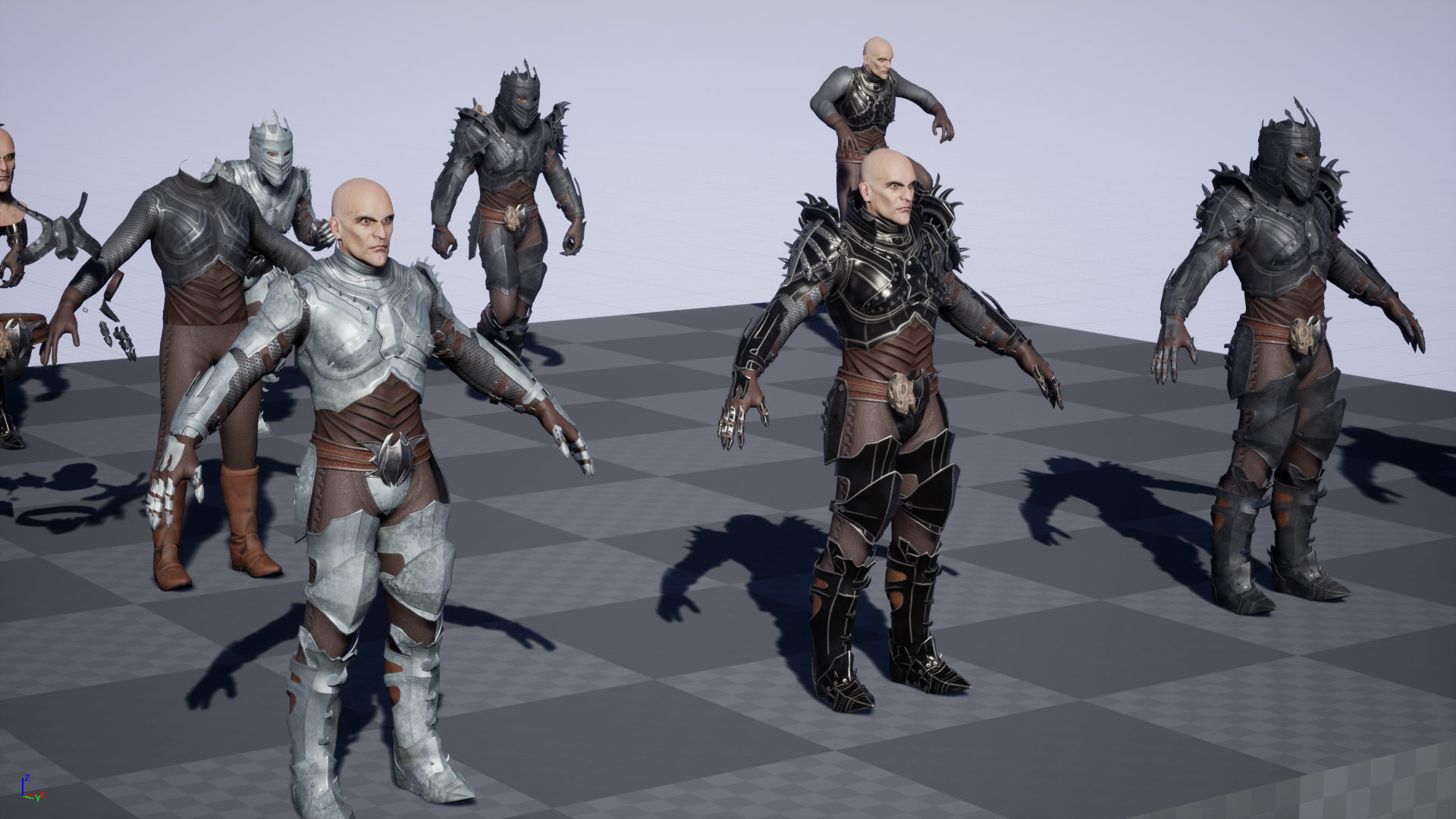 Prickly Knight Low-poly 3D model_23